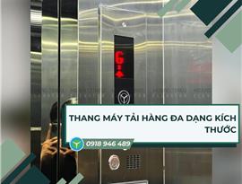 Thang máy tải hàng đa dạng kích thước