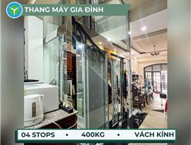 Thang máy gia đình 400kg lắp đặt tại Bình Trị Đông, Quận Bình Tân, TPHCM