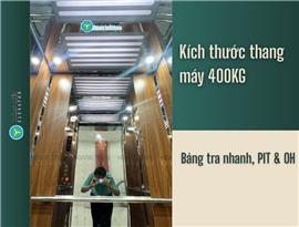 Kích thước thang máy gia đình 400kg tiêu chuẩn