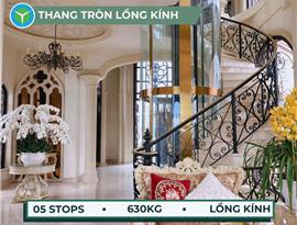 Thang máy Tròn gia đình 630kg lắp đặt tại thành phố Đà Lạt