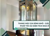 Thang máy kính gia đình nhỏ - Giải pháp tối ưu diện tích nhà ở