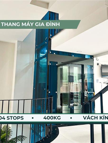 Thang máy gia đình 400kg lắp đặt tại Phạm Văn Chiêu, Quận Gò Vấp