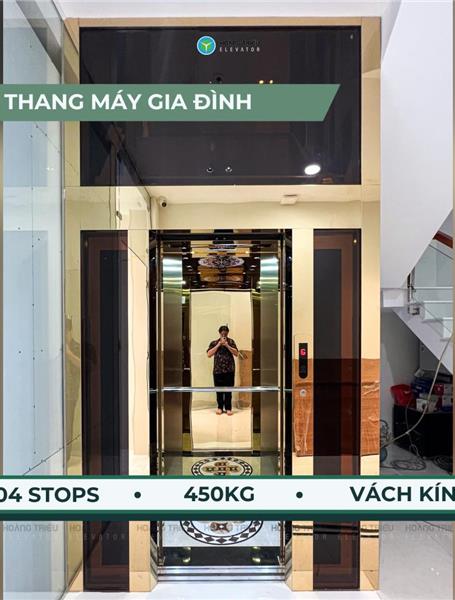 Thang máy gia đình 400kg lắp đặt tại Đặng Thùy Trâm, Quận Bình Thạnh