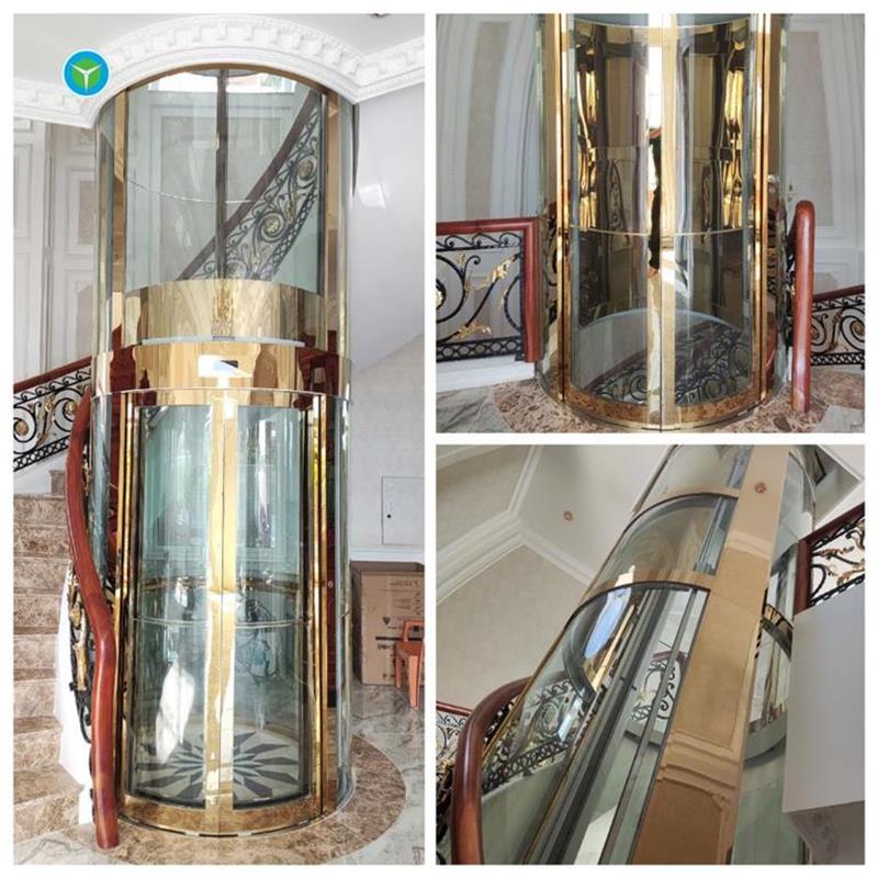 Thang Máy Tròn Vách Kính