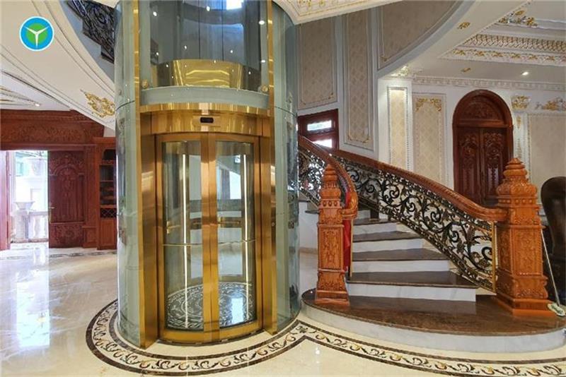 Thang Máy Tròn Vách Kính