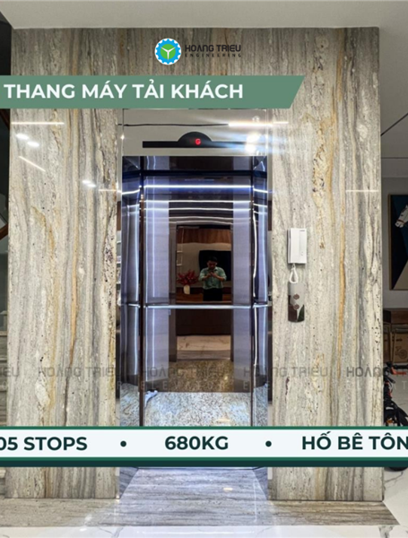 Thang máy Nanolift 680kg | Hoàng Triều