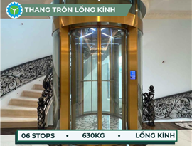 Thang máy Tròn gia đình 630kg - 6 Stops