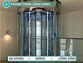 Thang máy Tròn gia đình 630kg - 5 Stops