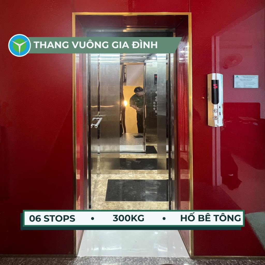 Thang máy gia đình 550kg lắp đặt tại Phường Tân Thành, Quận Tân Phú, TPHCM