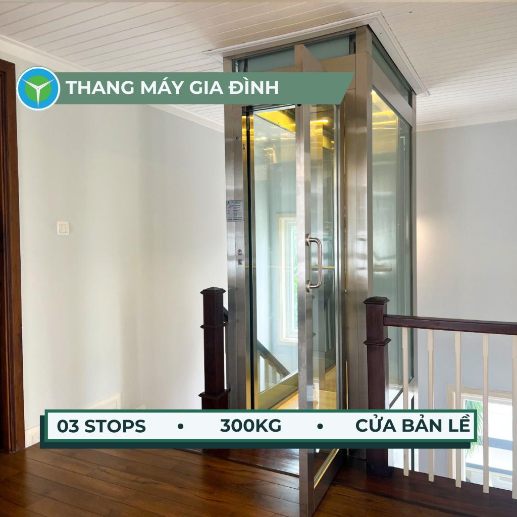 Thang máy tải khách 300kg lắp đặt tại Đường số 14, KDC Nam Long, Quận 7, TPHCM