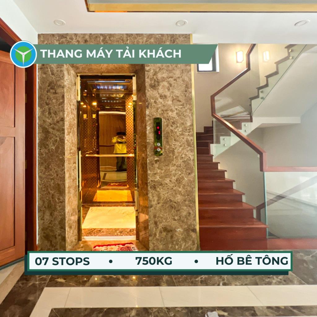 Thang máy tải khách 750kg lắp đặt tại Phường Tân Sơn Nhì, Quận Tân Phú, TPHCM