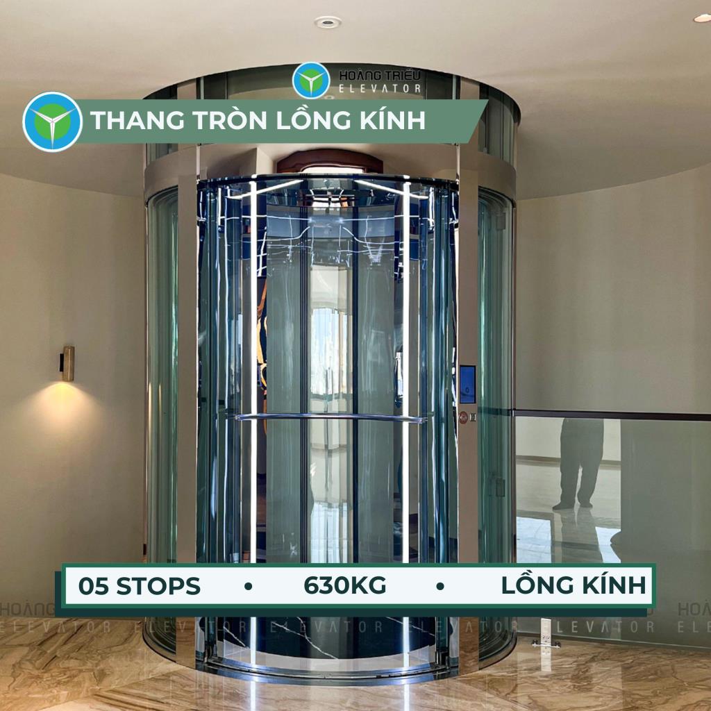 Thang máy Tròn gia đình 630kg lắp đặt tại Nguyễn Đình Chính, Quận 3, TPHCM