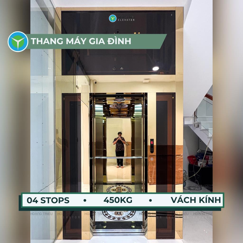 Thang máy gia đình 400kg lắp đặt tại Đặng Thùy Trâm, Quận Bình Thạnh
