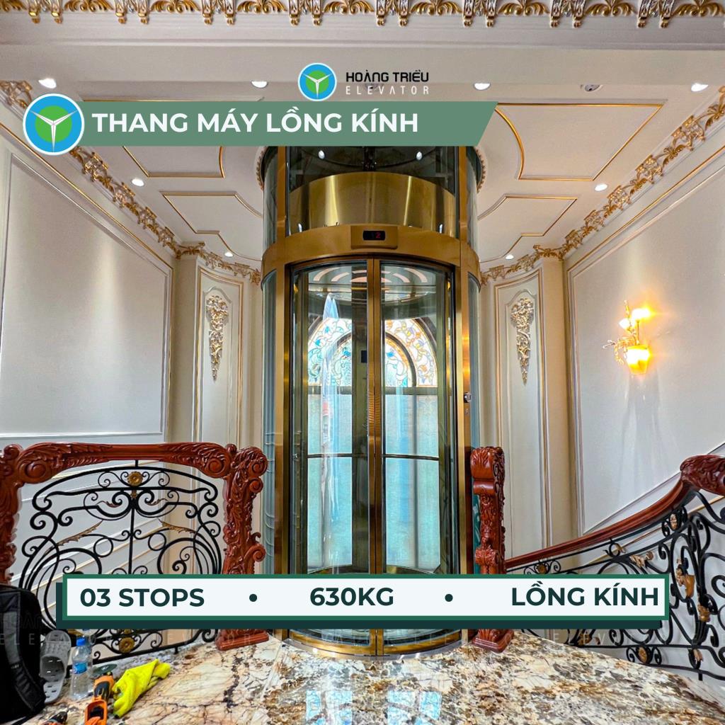 Thang máy Tròn gia đình 630kg lắp đặt tại Lý Long Tường, Quận 7, TPHCM
