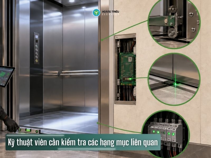Thang máy dừng không bằng tầng có nguy hiểm không? Cách xử lý