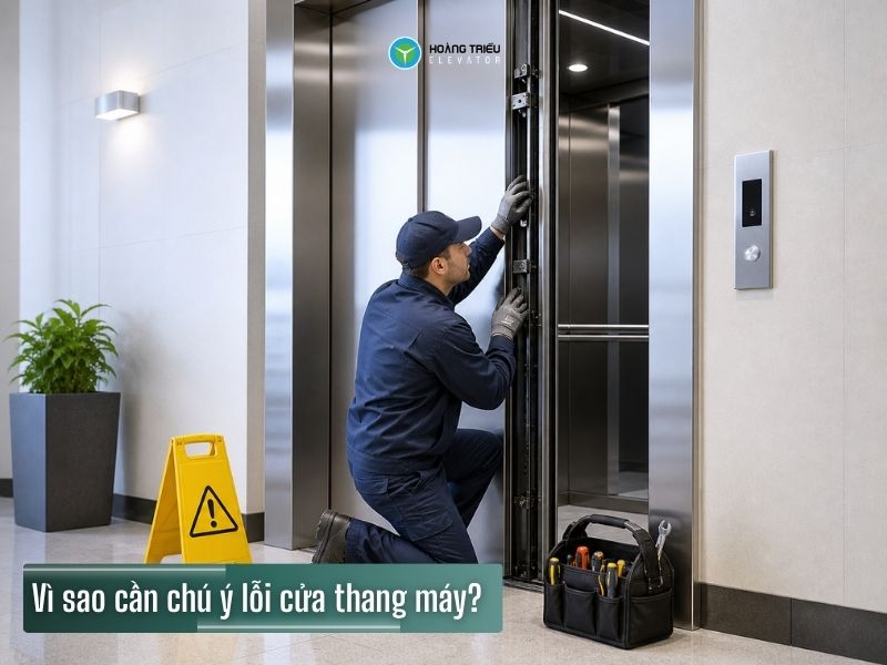 Các lỗi cửa thang máy thường gặp và cách xử lý an toàn