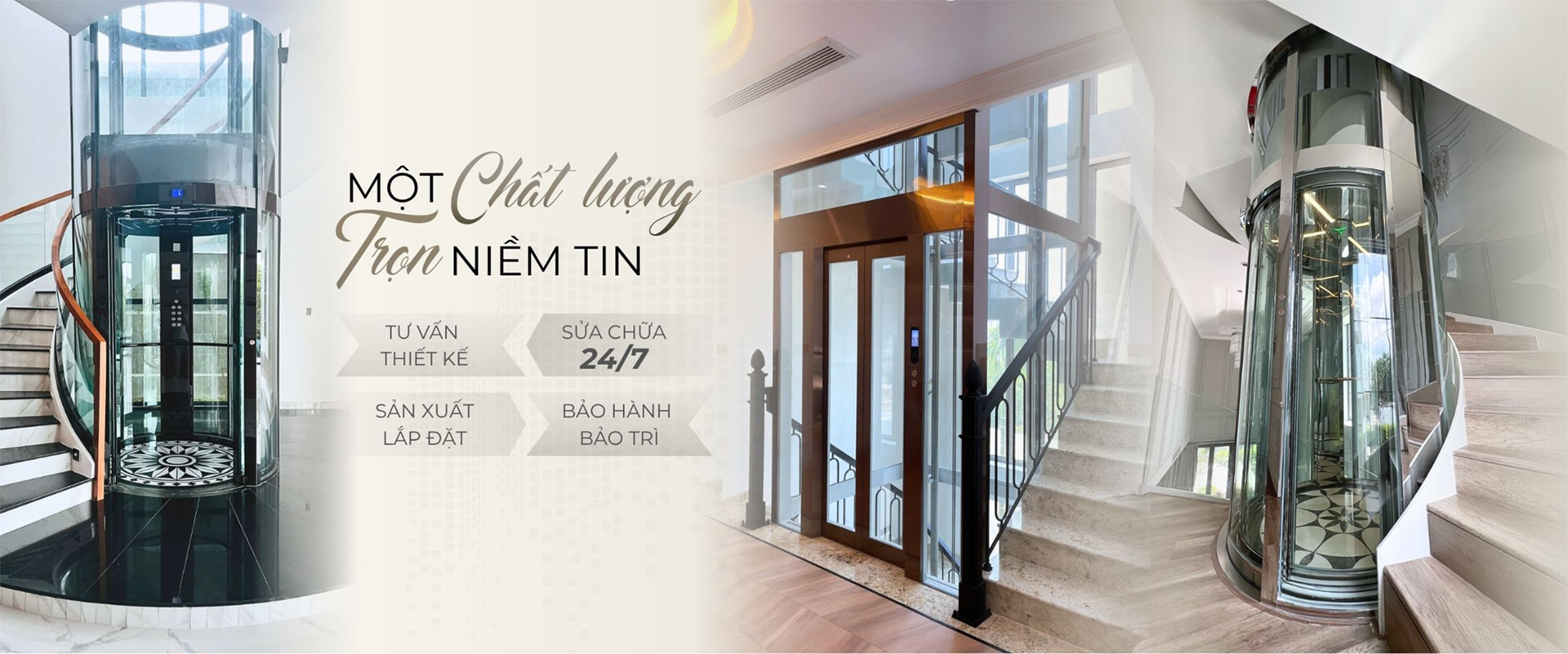 Thang máy tải khách có phòng máy