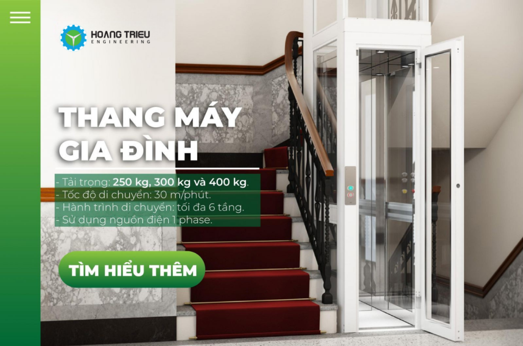 Cabin Mẫu Thang Máy Gia Đình NanoLift