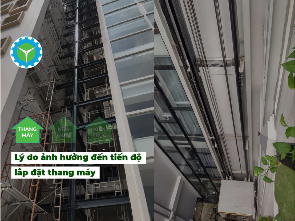 Chậm tiến độ lắp đặt thang máy do đâu