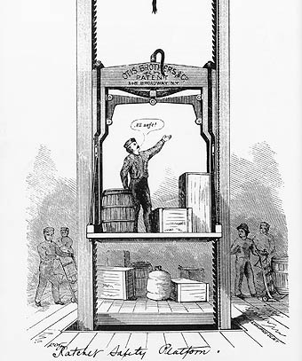 Chiếc thang máy đầu tiên trên Thế Giới