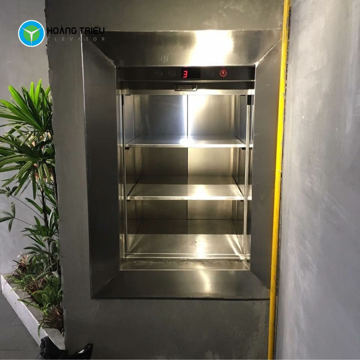 Lắp đặt thang máy tải thực phẩm cho trường mầm non | Thang máy Hoàng Triều